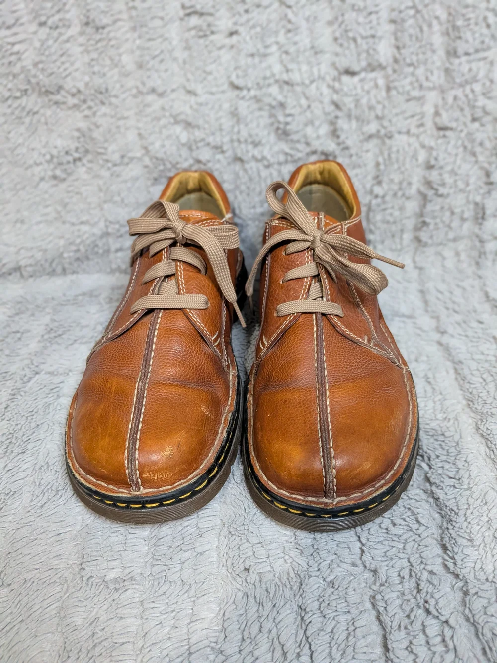 Dr. Martens Men's Brown Leather Casual Lace-Up Shoe Men Size 10